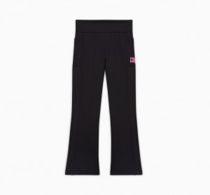 Converse High Rise Flare Leggings μαυρα | LYUHDN-190