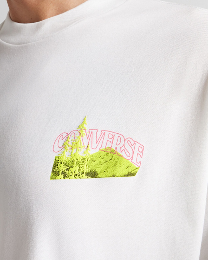 Converse All Star Mountain Remix T-Shirt ασπρα | HZNILX-973
