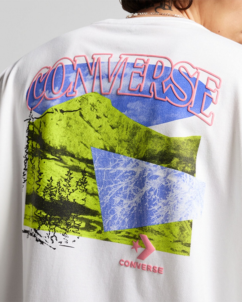 Converse All Star Mountain Remix T-Shirt ασπρα | HZNILX-973