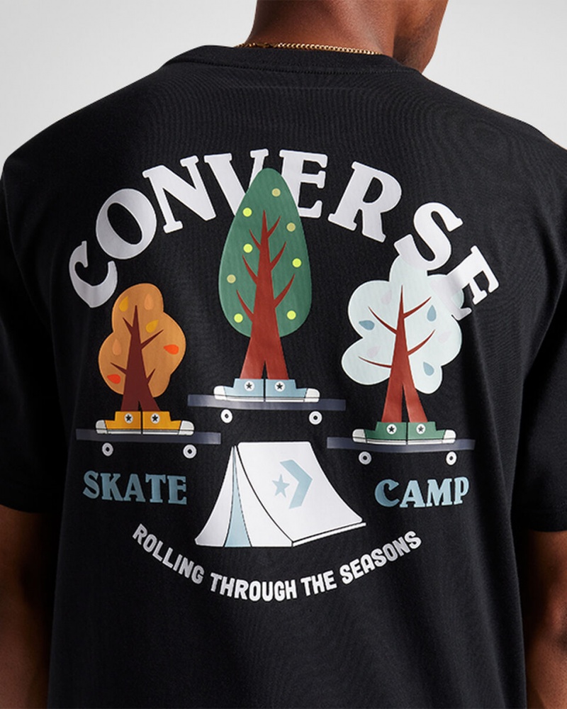 Converse All Star Tree T-shirt μαυρα | AWVRJD-804