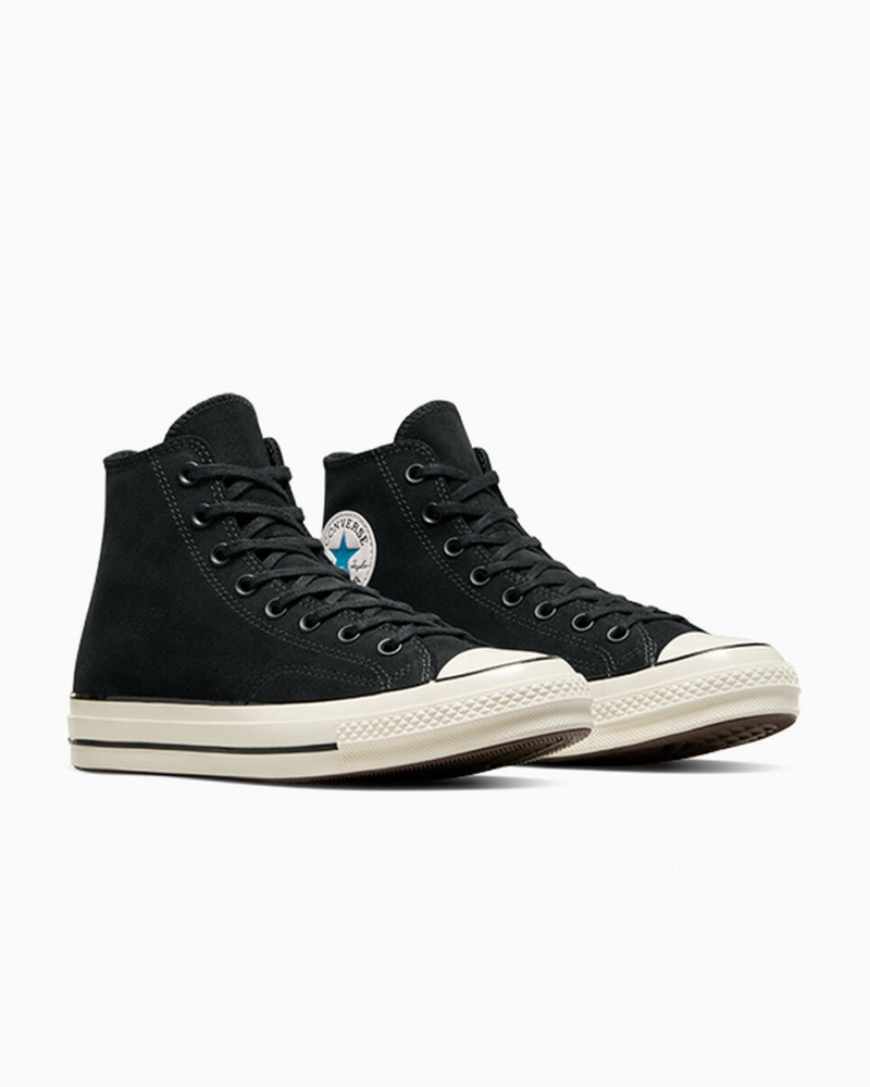 Converse Chuck 70 σουετ μαυρα μπλε | FYSDPG-014