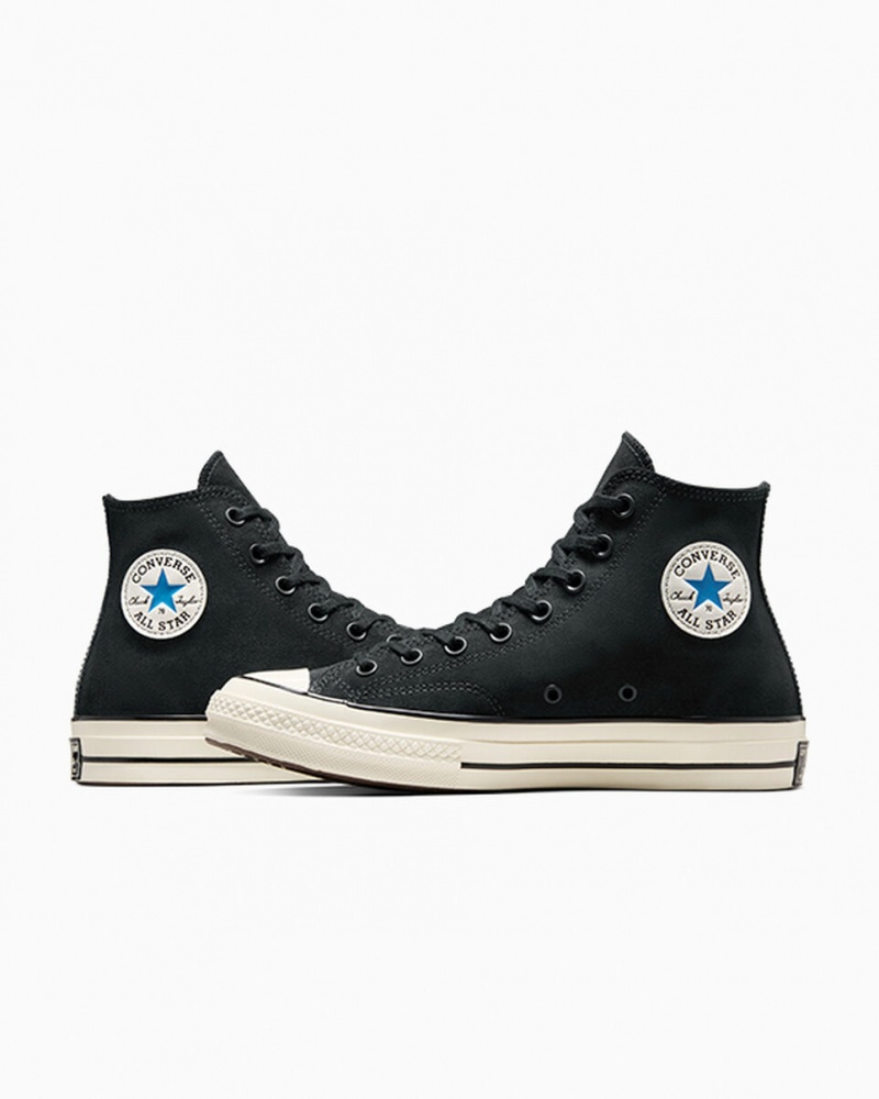 Converse Chuck 70 σουετ μαυρα μπλε | FYSDPG-014