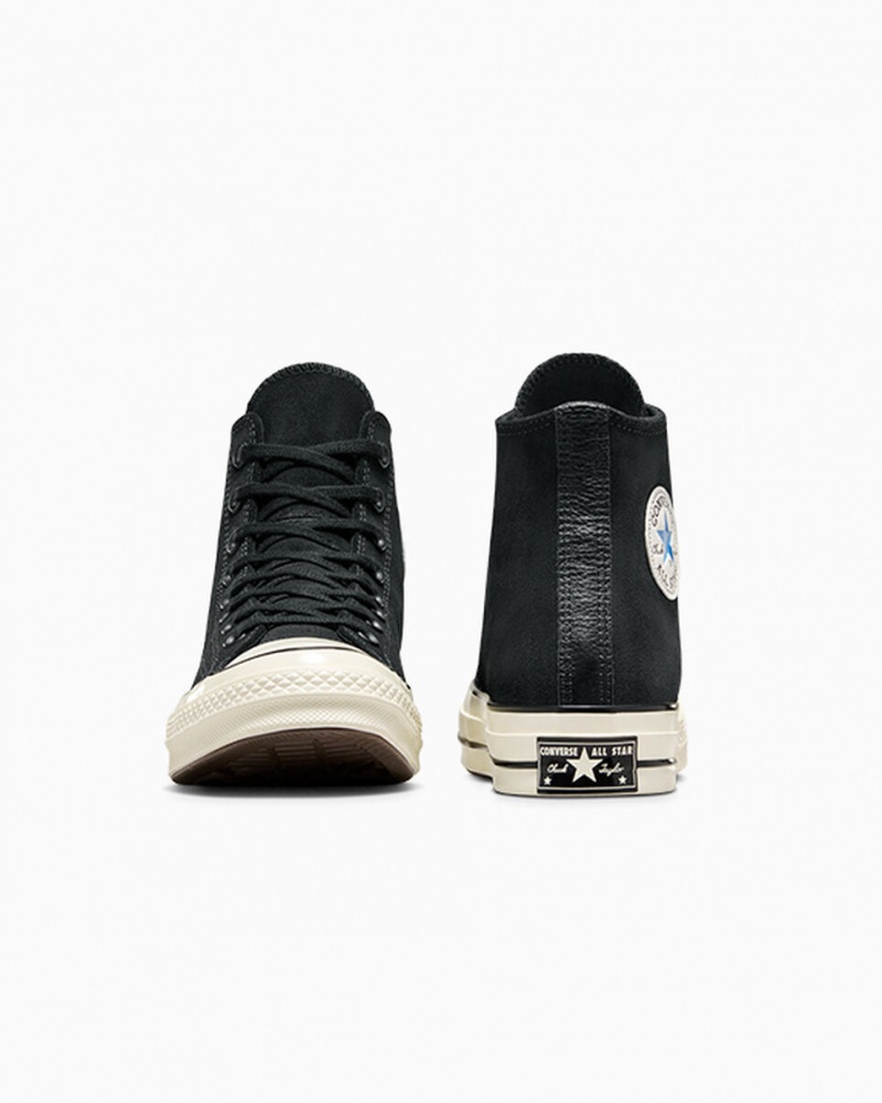 Converse Chuck 70 σουετ μαυρα μπλε | FYSDPG-014