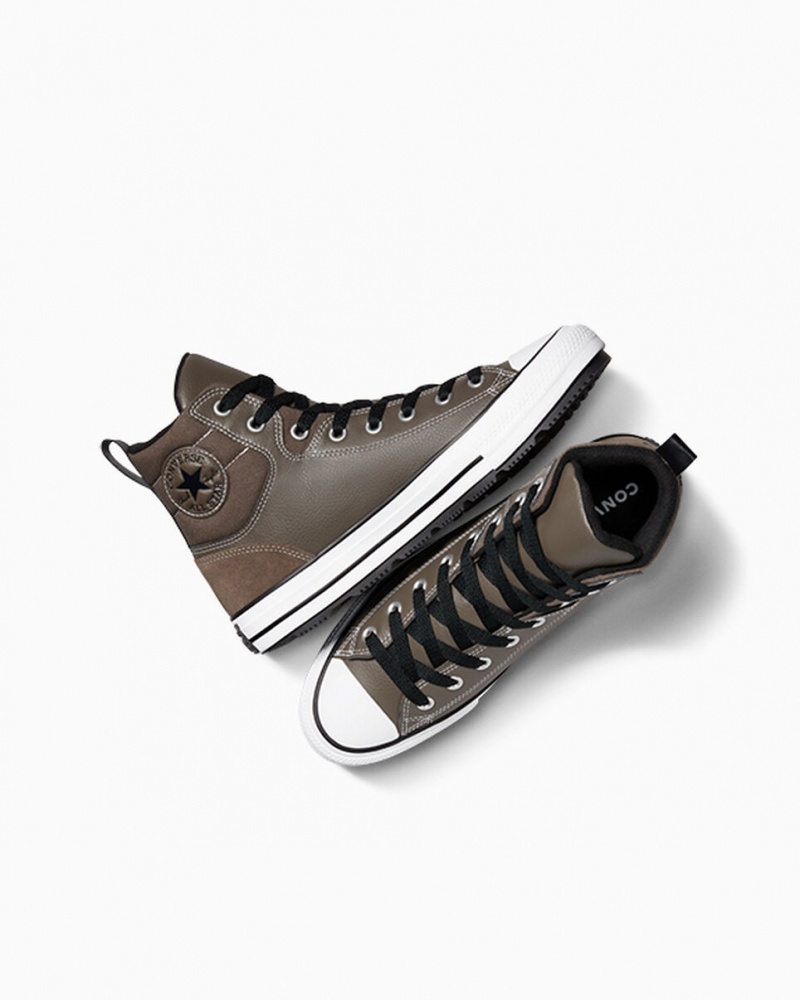 Converse Chuck Taylor All Star Berkshire Boot μαυρα ασπρα | FWMBRY-657