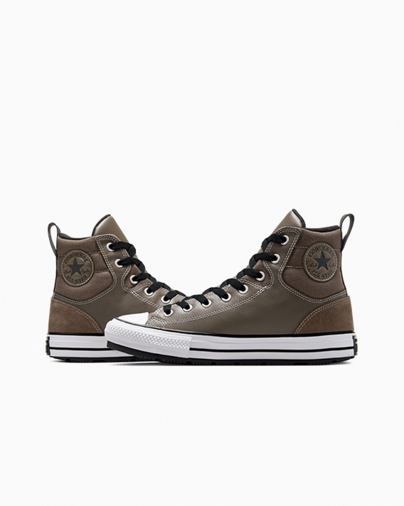Converse Chuck Taylor All Star Berkshire Boot μαυρα ασπρα | FWMBRY-657