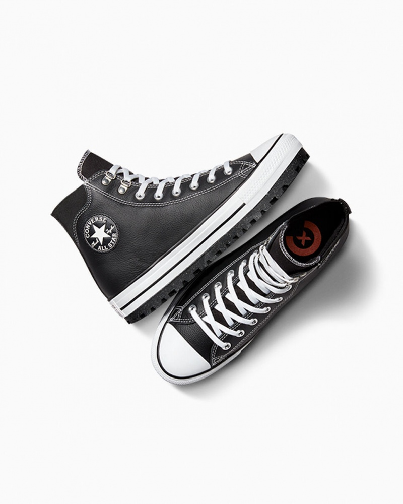 Converse Chuck Taylor All Star City Trek αδιαβροχα Boot μαυρα ασπρα ασημι | FJMHKZ-841