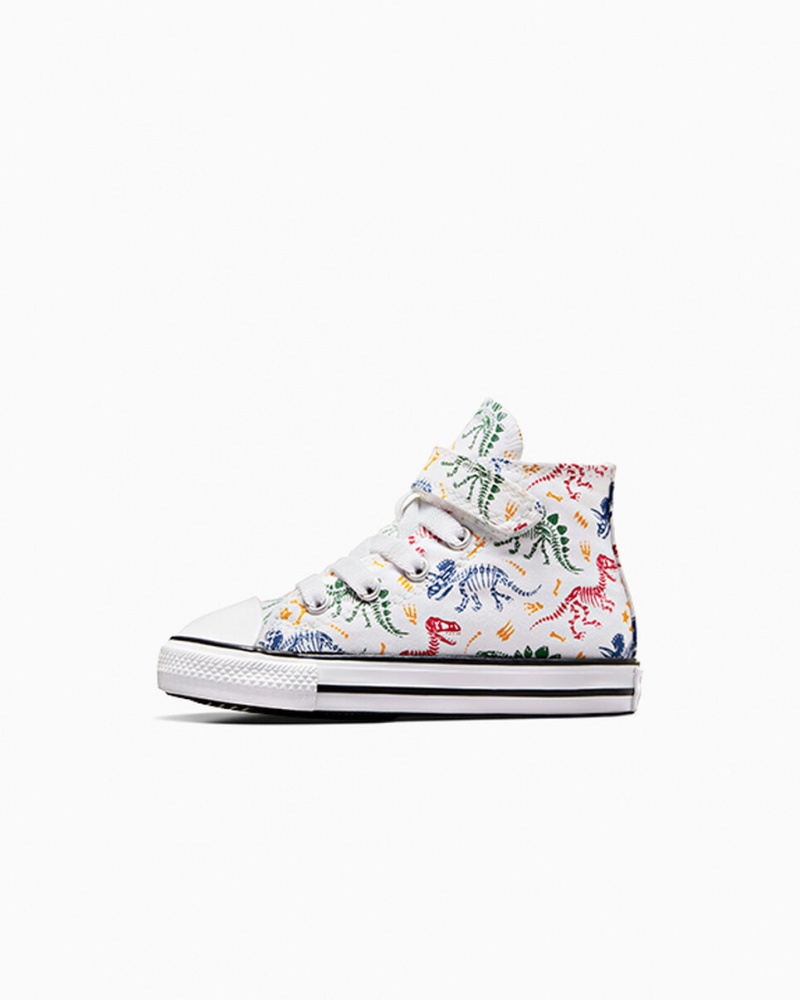 Converse Chuck Taylor All Star Easy-On Dinos ασπρα κοκκινα πρασινο | ISHYXF-934