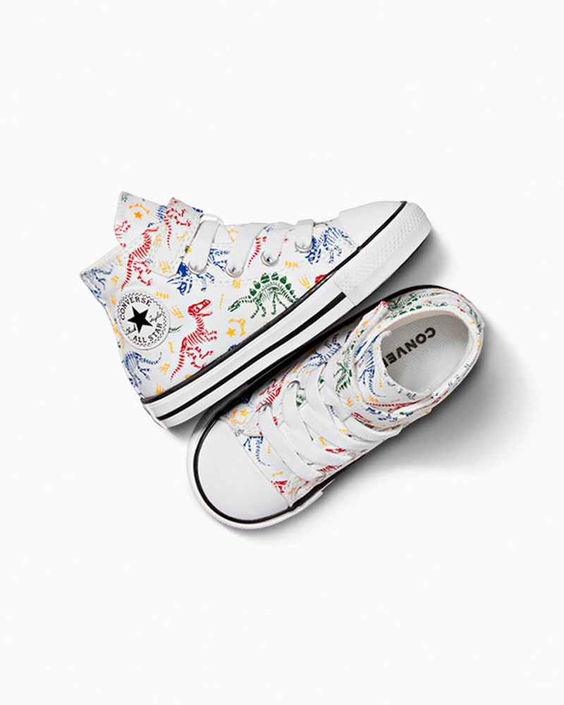 Converse Chuck Taylor All Star Easy-On Dinos ασπρα κοκκινα πρασινο | ISHYXF-934