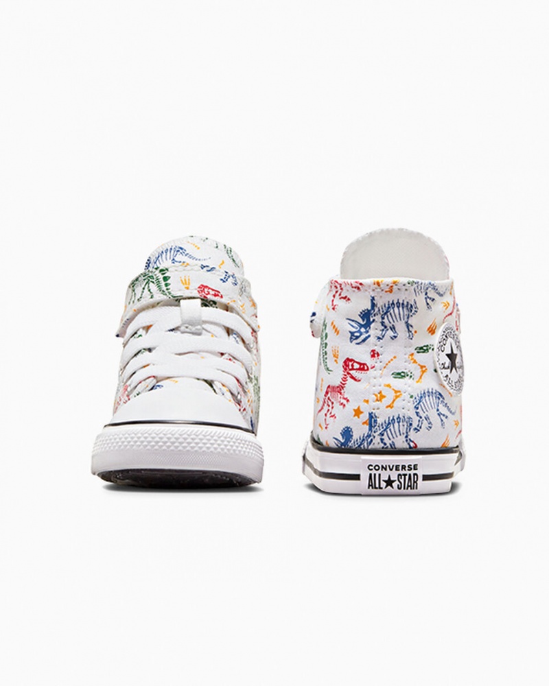 Converse Chuck Taylor All Star Easy-On Dinos ασπρα κοκκινα πρασινο | ISHYXF-934