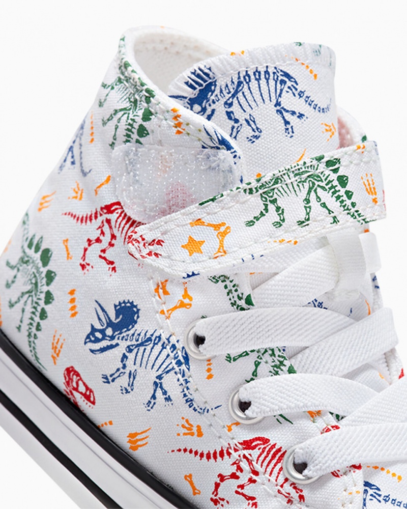 Converse Chuck Taylor All Star Easy-On Dinos ασπρα κοκκινα πρασινο | ISHYXF-934
