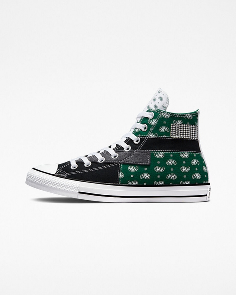 Converse Chuck Taylor All Star Hacked Patterns μαυρα ασπρα | VAMSYJ-210