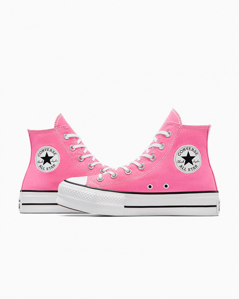 Converse Chuck Taylor All Star Lift flatforms ροζ ασπρα μαυρα | MSLWFA-642