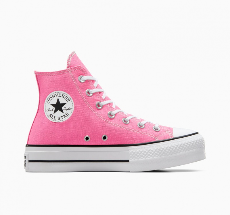 Converse Chuck Taylor All Star Lift flatforms ροζ ασπρα μαυρα | MSLWFA-642