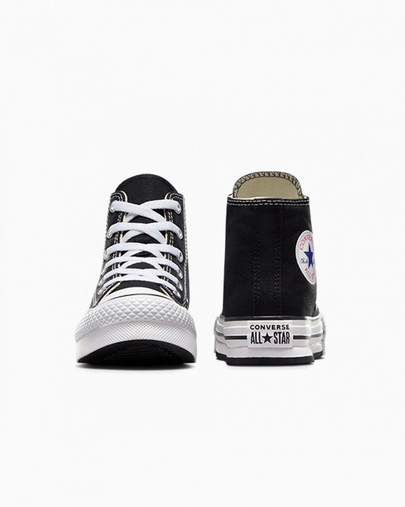 Converse Chuck Taylor All Star Lift flatforms μαυρα ασπρα μαυρα | ZCIDGL-618