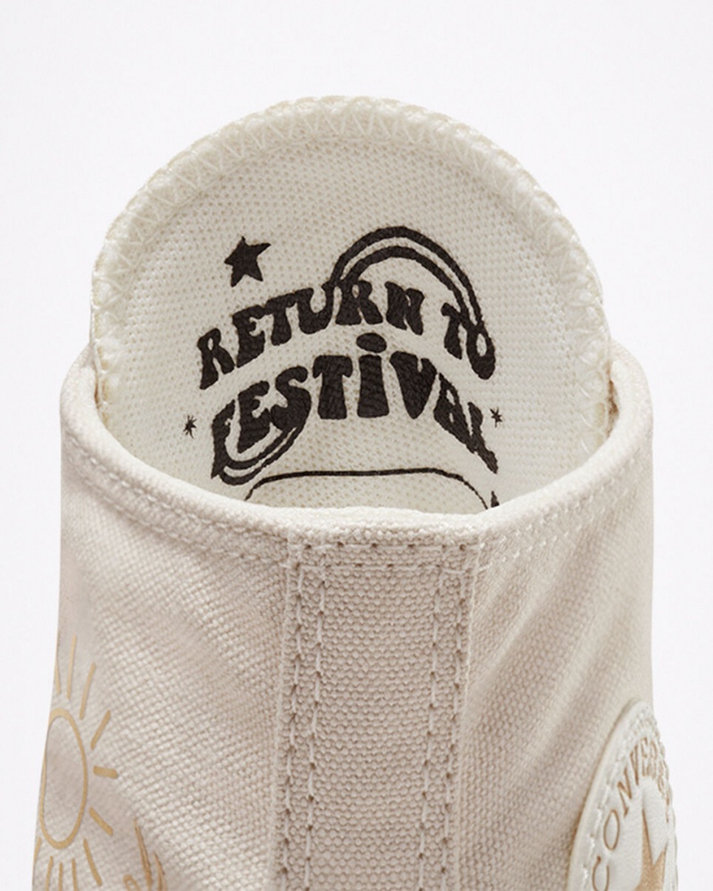 Converse Chuck Taylor All Star Lift flatforms Golden Elements ανοιχτο χρυσο χρωμα | LFVXSB-085