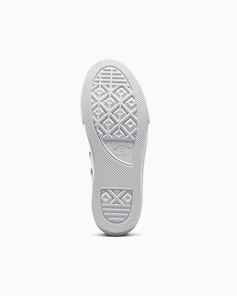Converse Chuck Taylor All Star Lift flatforms δερματινα μαυρα ασπρα | MGIAUT-452