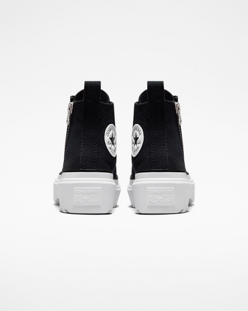 Converse Chuck Taylor All Star Lugged Lift flatforms καμβα μαυρα μαυρα ασπρα | TCAIXG-754