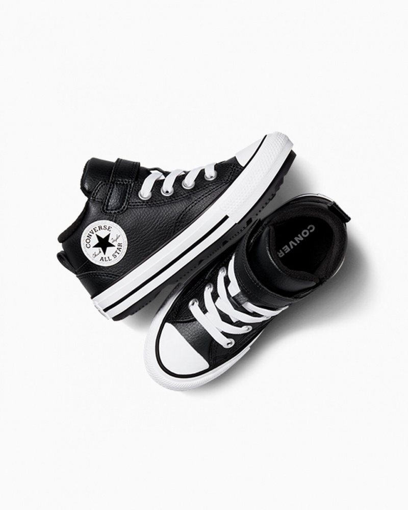 Converse Chuck Taylor All Star Malden δρομου Boot μαυρα μαυρα ασπρα | XZRSWF-763