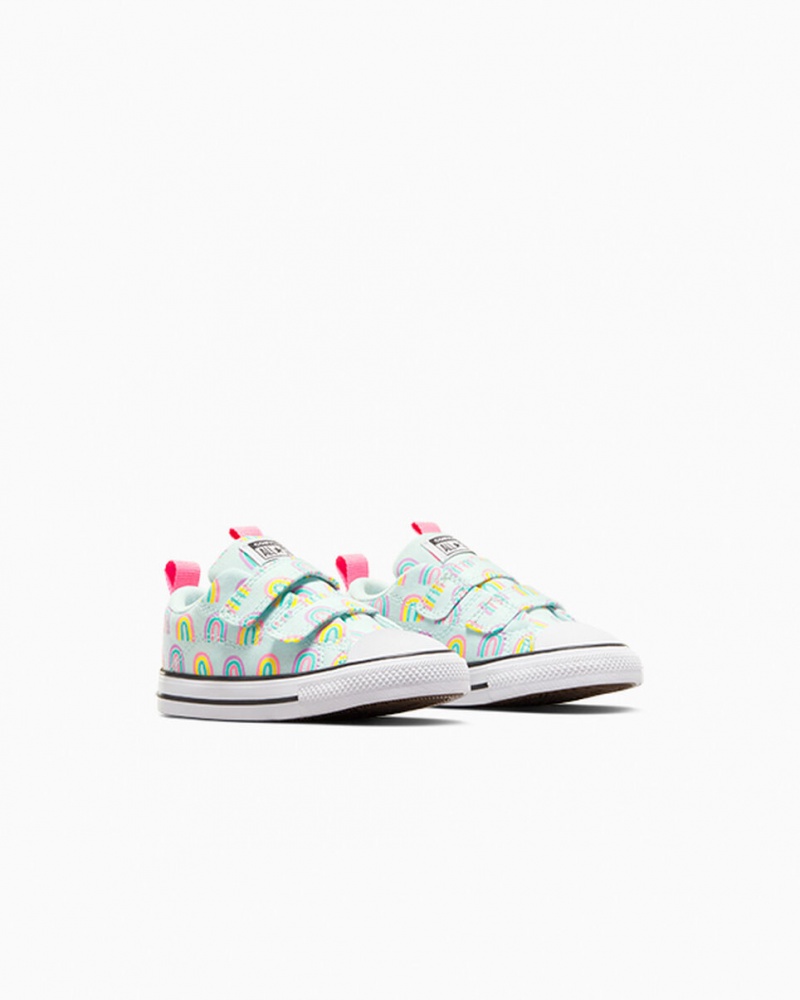 Converse Chuck Taylor All Star Rave Easy-On Rainbows μπλε ροζ | XPQBRK-512