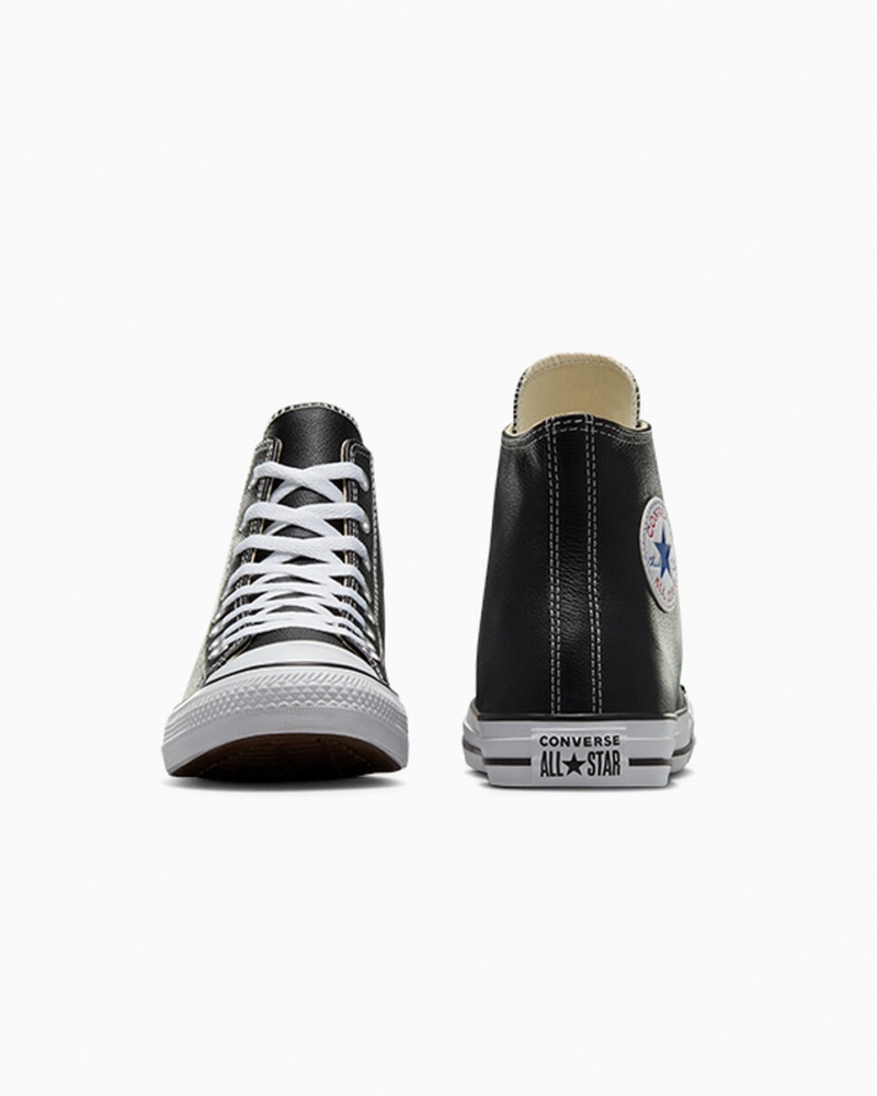 Converse Chuck Taylor All Star δερματινα μαυρα | PBVTWG-695