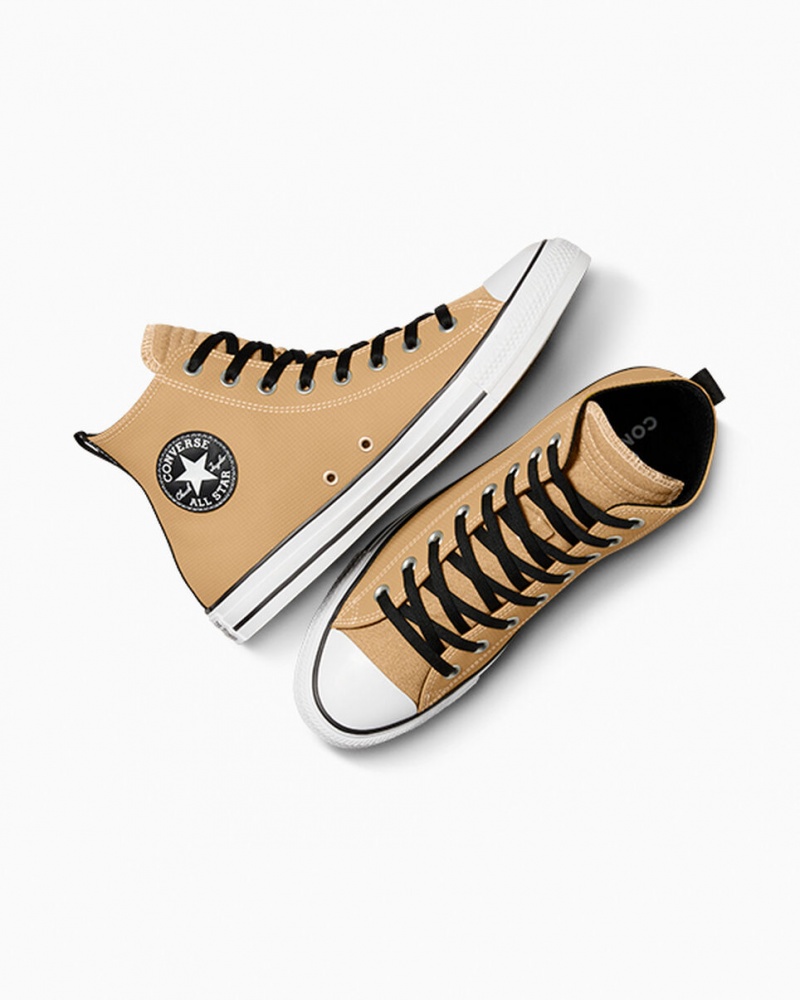 Converse Chuck Taylor All Star δερματινα μαυρα ασπρα | MSRDXK-254