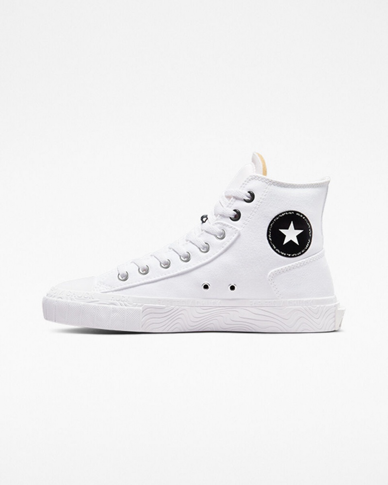 Converse Chuck Taylor Alt Star καμβα ασπρα μαυρα ασπρα | NXLKUJ-607