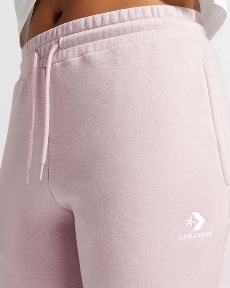 Converse Converse Go-To Embroidered Star Chevron Standard-Fit Fleece Sweatpant Phantom Violet | ERUXCK-681