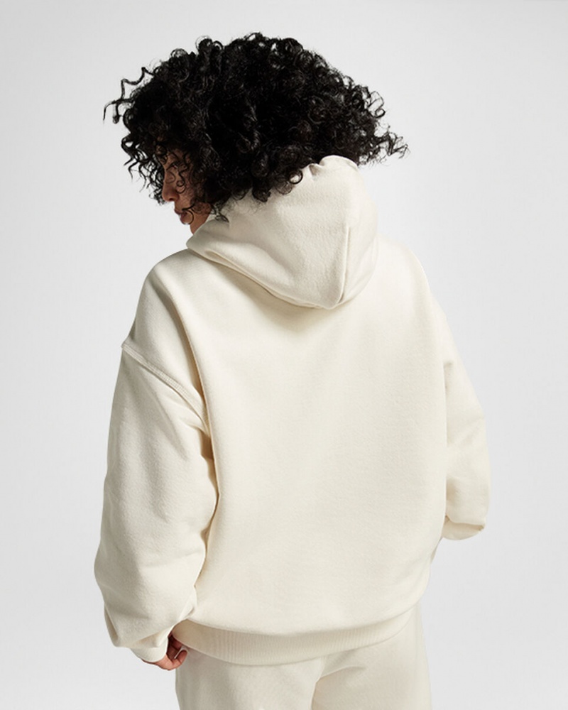 Converse Converse Gold Standard Loose-Fit Pullover Hoodie Egret | UBJTCY-473