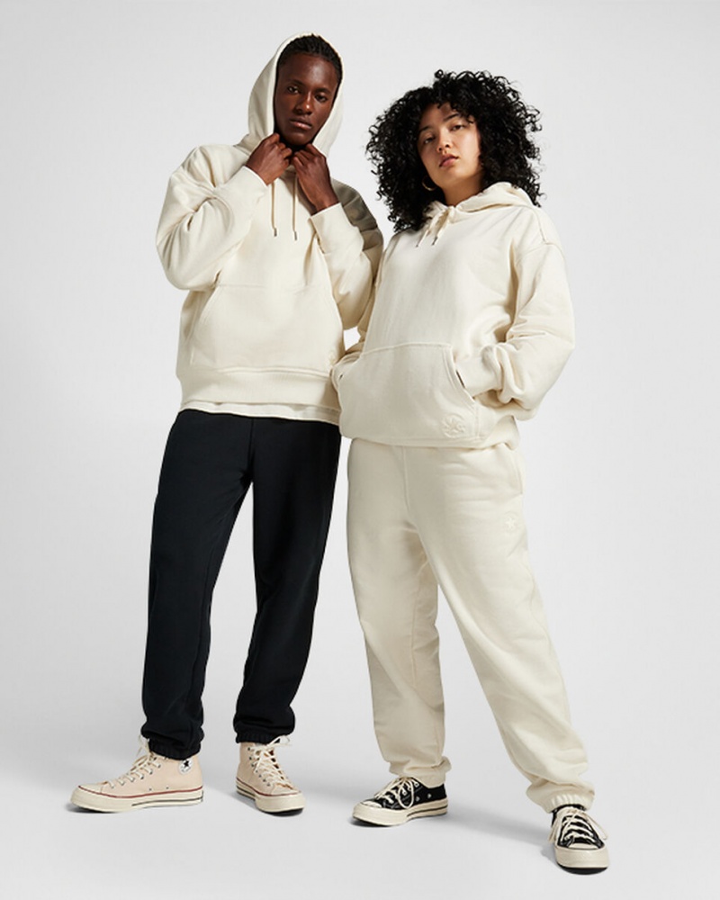 Converse Converse Gold Standard Loose-Fit Pullover Hoodie Egret | UBJTCY-473