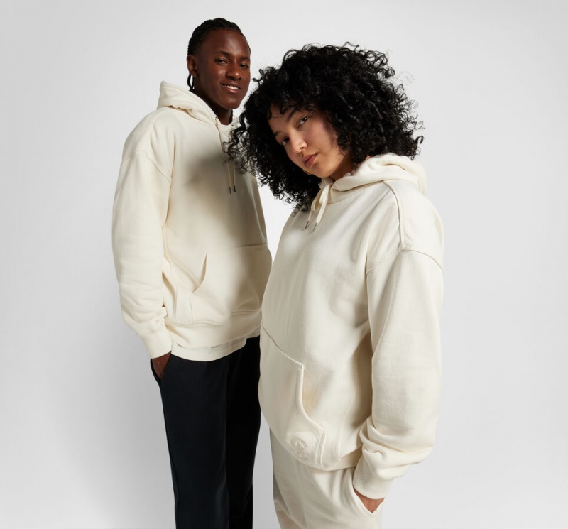 Converse Converse Gold Standard Loose-Fit Pullover Hoodie Egret | UBJTCY-473