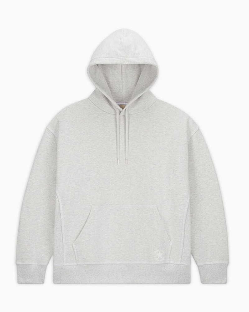 Converse Converse Gold Standard Loose-Fit Pullover Hoodie ανοιχτο γκρι | UKJYDS-827