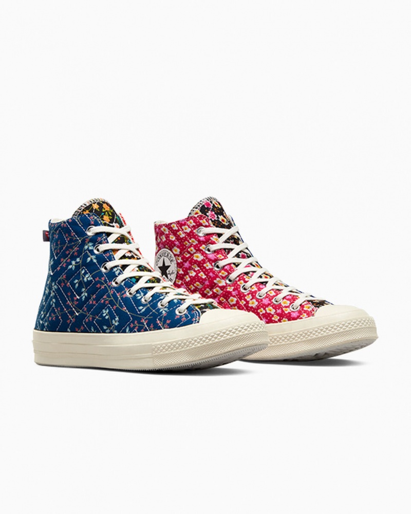 Converse Converse Upcycled Floral Chuck 70 μαυρα κοκκινα μπλε | OSWPJY-539