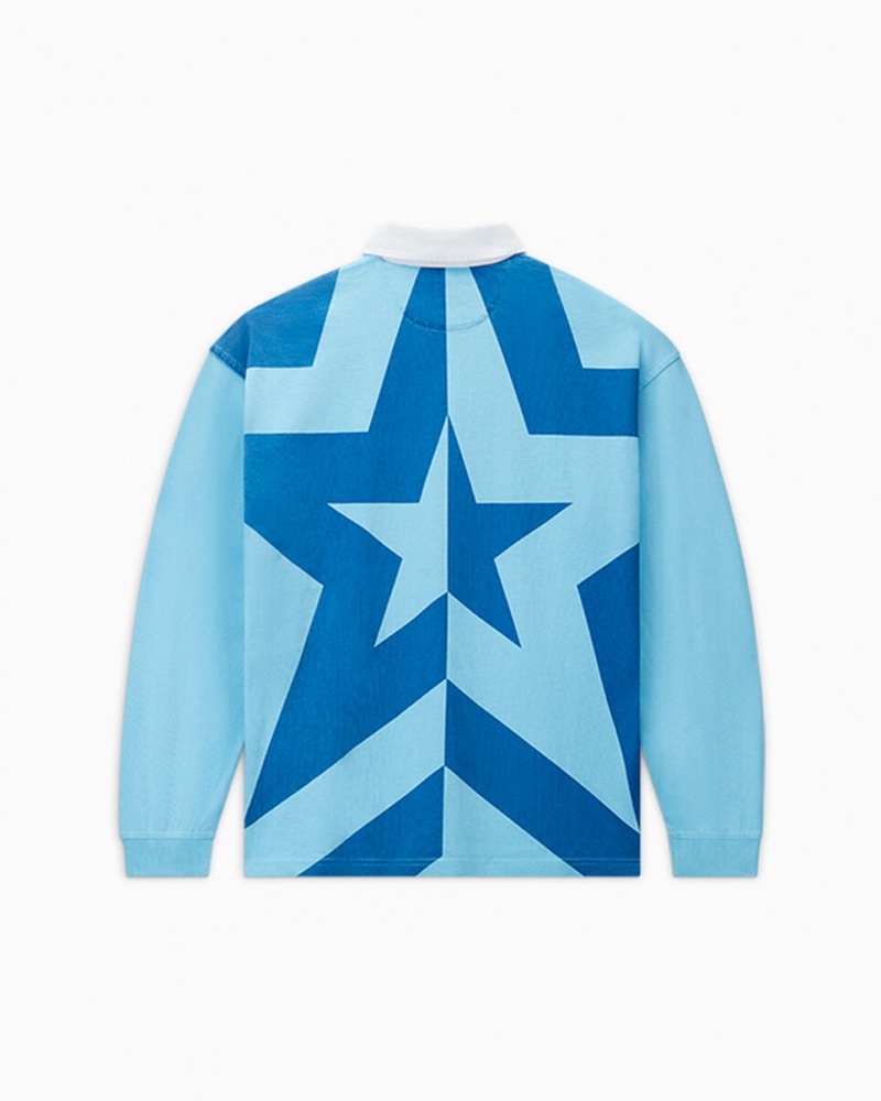Converse Converse x Awake NY Rugby Shirt Baltic Sea | OVNRET-678