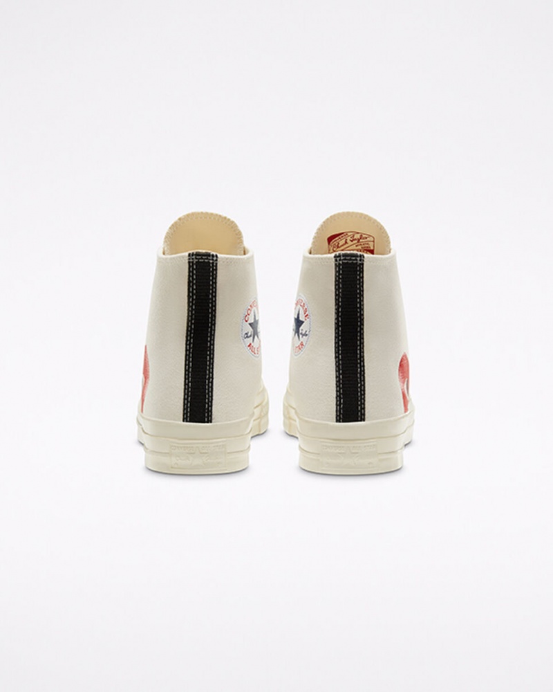 Converse Converse x Comme des Garçons PLAY Chuck 70 ασπρα κοκκινα | MFYNRH-527