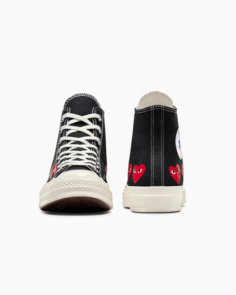 Converse Converse x Comme des Garçons PLAY Chuck 70 Multi Heart μαυρα κοκκινα | WIQDSB-504