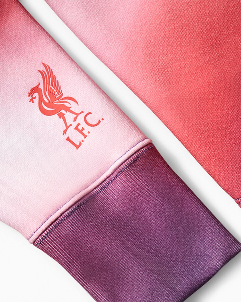Converse Converse x LFC Cropped Crew Lawn Flamingo Gradient | HFUEMJ-237