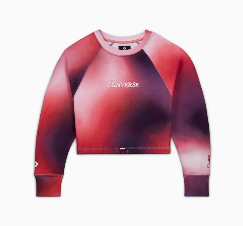 Converse Converse x LFC Cropped Crew Lawn Flamingo Gradient | ILAFCG-245