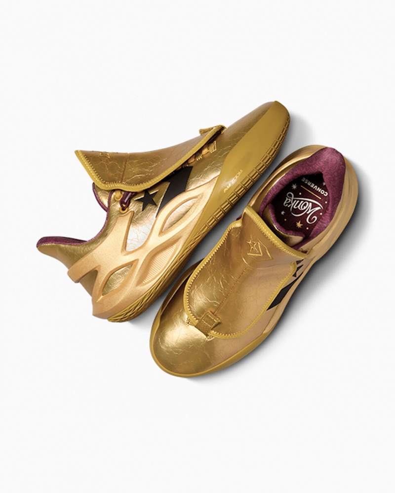 Converse Converse x Wonka All Star BB Trilliant CX χρυσο χρωμα καφε χρυσο χρωμα | KJYMFH-471