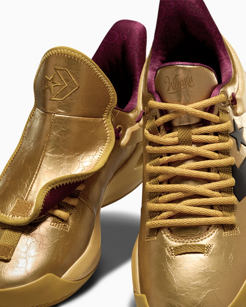 Converse Converse x Wonka All Star BB Trilliant CX χρυσο χρωμα καφε χρυσο χρωμα | KJYMFH-471