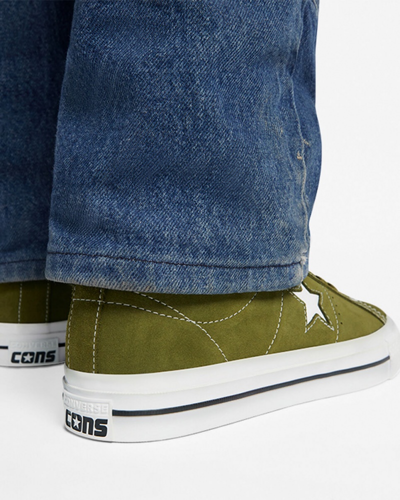 Converse One Star Pro πρασινο ασπρα μαυρα | DKWZIJ-425
