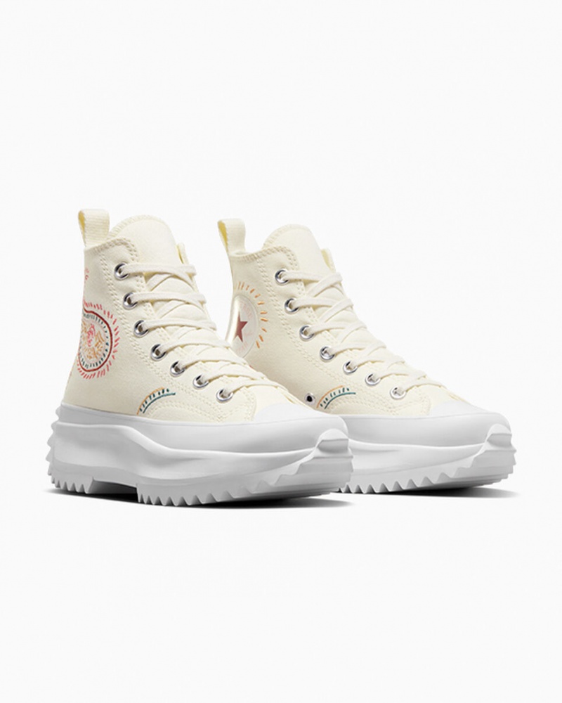 Converse Run Star Hike flatforms Crafted κοκκινα ασπρα | ZAHBIY-461