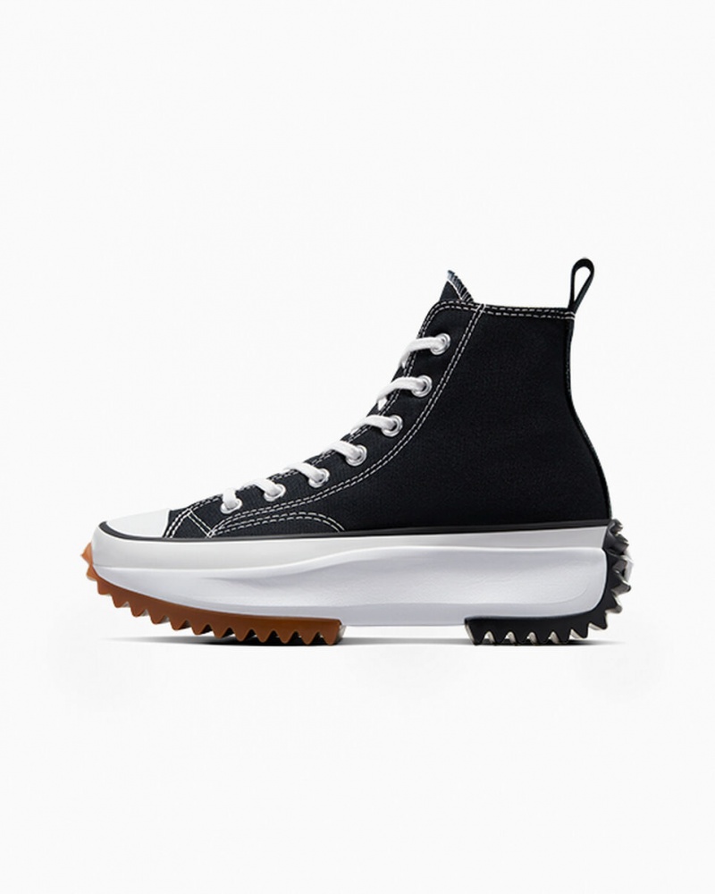 Converse Run Star Hike flatforms μαυρα ασπρα | IHEGLM-590