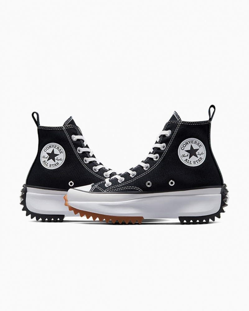 Converse Run Star Hike flatforms μαυρα ασπρα | IHEGLM-590