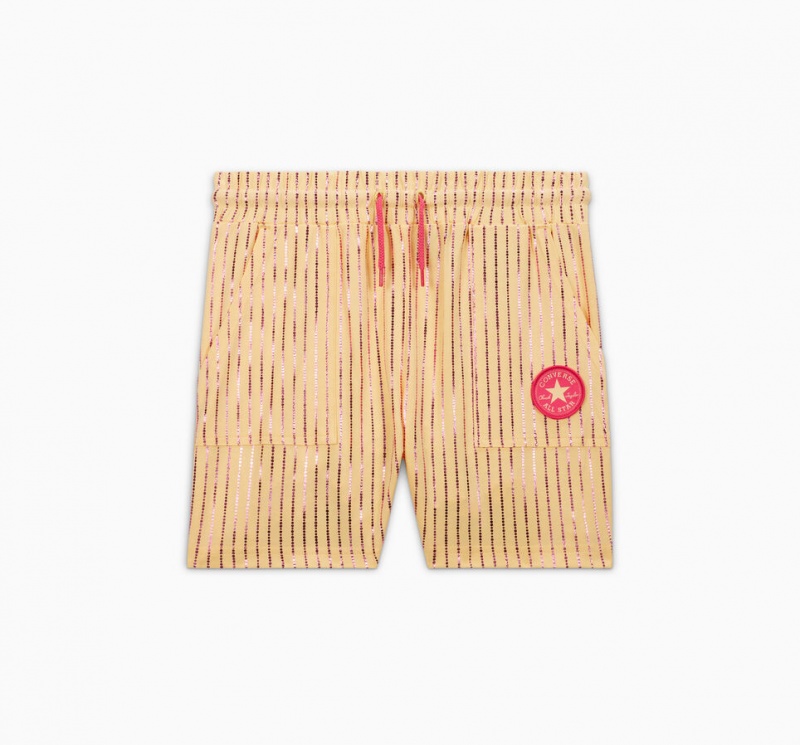 Converse Shine High Rise Shorts Sunny Oasis | NQTGKM-368