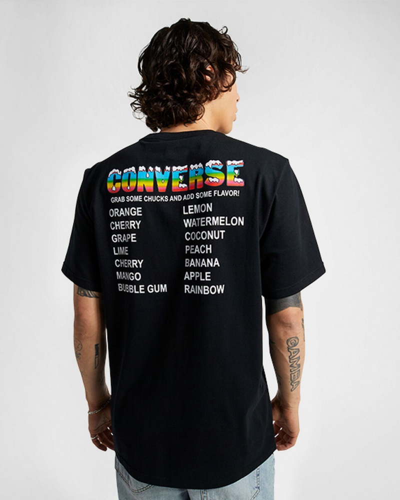 Converse Snow Cone σταμπεσ Loose-Fit T-Shirt μαυρα | IJPRWN-236