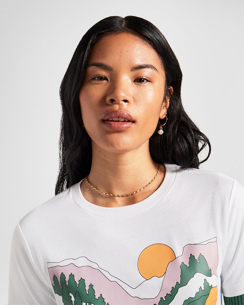 Converse outdoor Art T-Shirt ασπρα | RFMJGX-961