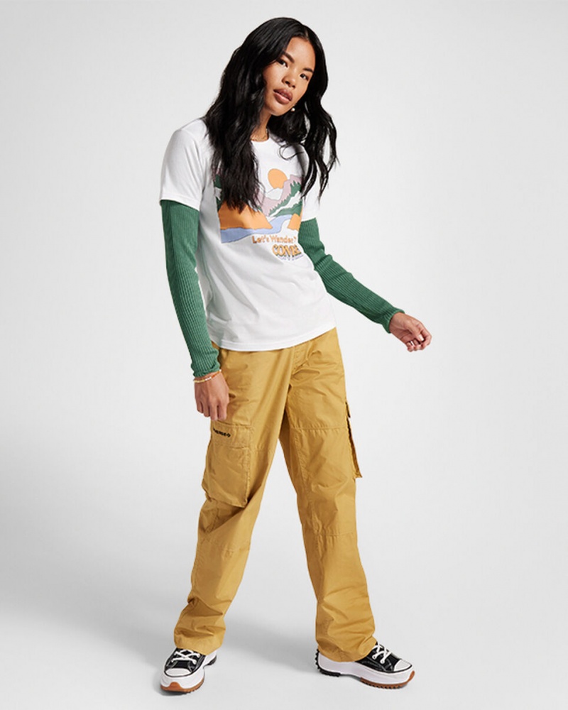 Converse outdoor Art T-Shirt ασπρα | RFMJGX-961
